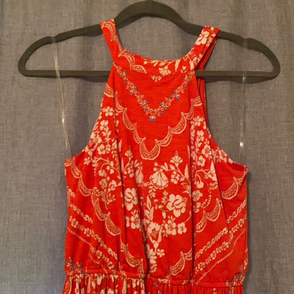 High neck maxi dress